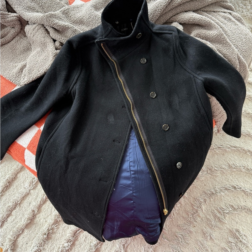 J Crew Italian Wool Blend Black Cost Cocoon